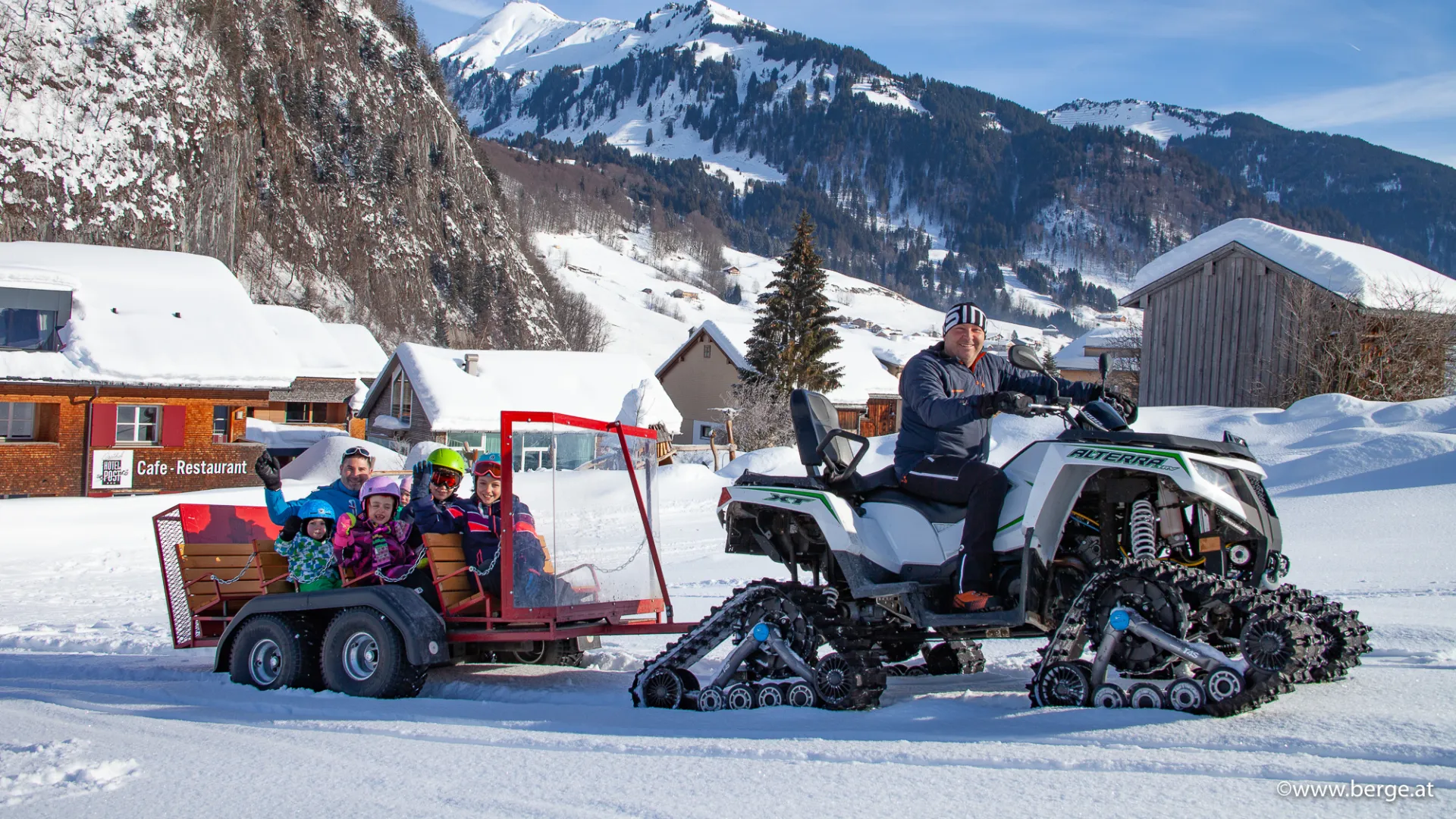 Quad Transport zur Skischule