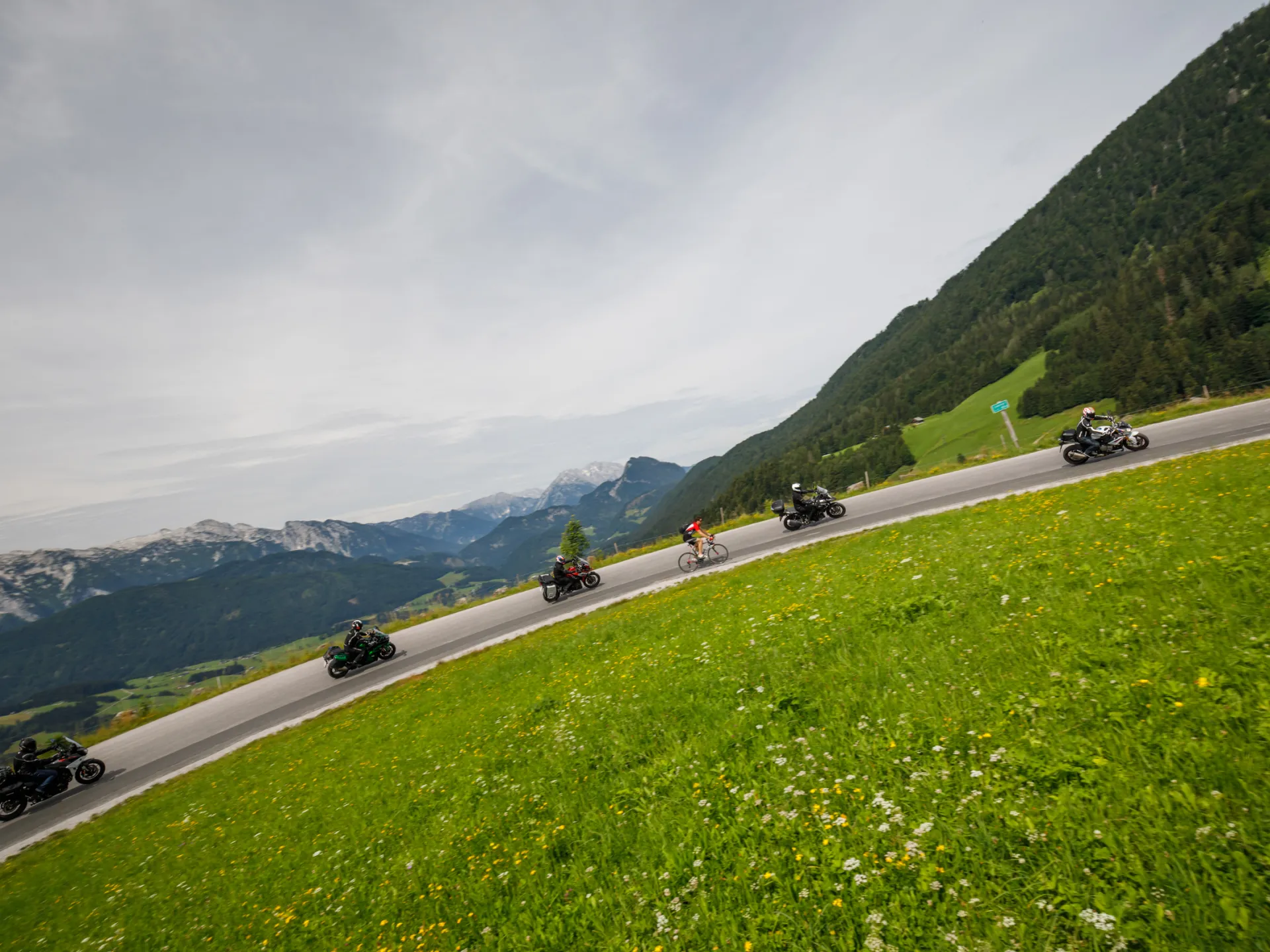 Motorradstrecke im Bregenzerwald